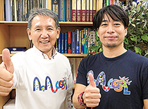 未来医療教育研究機構 清野 宏特任教授（左） 大学院医学研究院 倉島 洋介准教授（右）